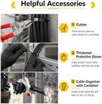300 Pcs Metal Zip Ties Gun Kit, Heavy Duty Stainless Steel Zip Ties - Image 7