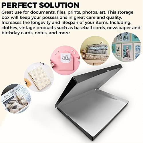 Golden State Art, Clamshell Archival Folio Storage Box 18x24 Inch, Black - Image 5