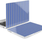 MEEgoodo for M5/M4/M3/M2 MacBook Air 15 inch Case 2026 2025 2024 2023, Case Fit Model (A3448/A3241/A3114/A2941) for MacBook Air 15.3 inch, Blue and White Stripes - Image 3