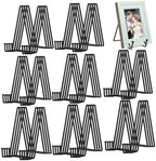 Birity 32 pcs 4.5in Plate Stands for Display,Metal Plate Holders Display Stands Can Be Used for Picture Stand,Book Stands for Display,Plate Display Stands,Easel,Photo Frame Stands,Desktop Stand by 24ozRibbedGlassCup