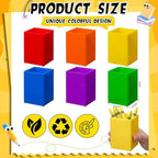 Sherr 24 Pack Pencil Cups Crayon Holders Rainbow Acrylic Organizer, Bright - Image 3