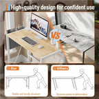 31.5" Folding Computer Desk with Headphone Hook & Storage Bag - Image 7