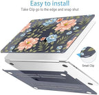 Mektron for 2026/2025/2024/2023 MacBook Air 15 INCH M5 A3448 /M4 A3241 /M3 A3114 /M2 A2941 Case, Printed Plastic Hard Shell Cover with 15.3" Liquid Retina Display Touch ID, Flower C400 - Image 5