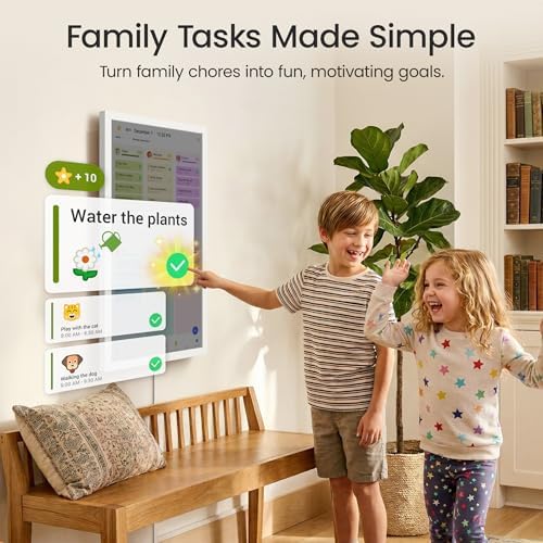 Dragon Touch 24 inch Digital Calendar Chore Chart – Interactive Touchscreen, Smart Family Planner, Hearth Display Desk Digital Calendar Best Gifts for Christmas, Wedding, Mom - Image 4