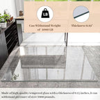 [Tempered Glass] 60" x 60" Glass Office Chair Mat for Carpet - Image 5