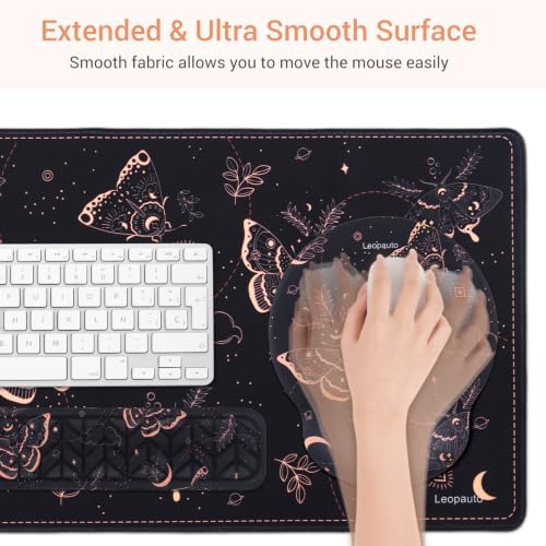 Mouse Pad Set, 4 in 1 Gaming Mousepad Black Butterfly - Image 5