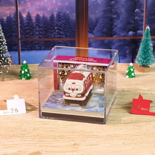 3D Calendar 2027, Unique 3D Memo Pad Tear Away Time Piece Calendar, Fun DIY Paper Carving Art 3D Desk Calendar Notepad Gift for Christmas, New Year (Christmas Train) - Image 4