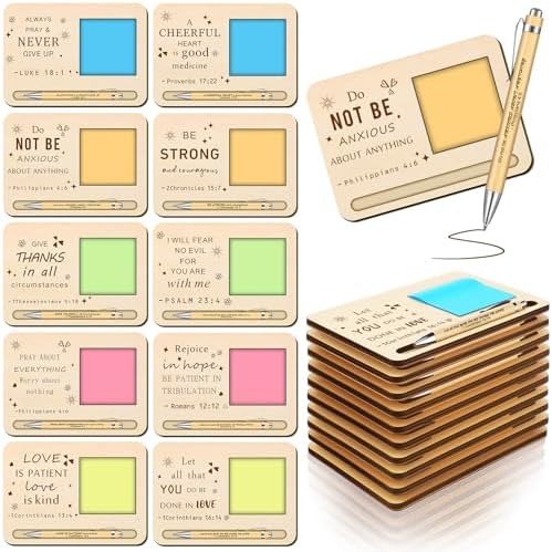 Kosiz 10 Set Wooden Sticky Note Holder Kit by Kosiz