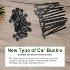 200PCS Nylon Universal Cable Tie Buckle, Zip Ties Heavy Duty with Pin & Button Design, Car Daily Repair, Applicable Toengine Lower Guard Plates, Fender Linings, Fenders, Trunkclips (200) - Image 6