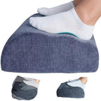 Foot Rest Under Desk for Office, Ergonomic Footrest, 2 Height Levels, Rocking Foot Stool Under Desk, Comfortable Foam Desk Foot Rest for Home Office, Gaming and Work (Denim Blue) by Unknown