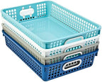 Really Good Stuff Small Desktop Paper Storage Baskets, Set of 4 - Image 3