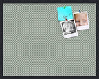 PinPix 28x22 inch Cork Bulletin Board. This Decorative Framed Pin Board Comes with Diamond Pattern in Nile Green Design and Satin Black. Ideal for Home, Office Decor or School (PinPix-380) by PinPixBulletinBoards