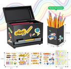 Pencil Dispenser for Classroom & Pencil Holder for Desk with 5 PCS Stickers - Image 5