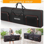 AKOZLIN 88 Key Keyboard Case, Soft Padded Keyboard Gig Bag, Piano Bag - Image 3