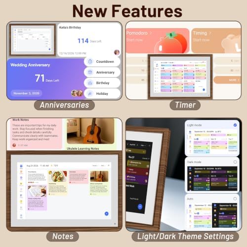 10.1" Digital Calendar Wall Touch Screen, No-Subscription, Smart Calendar - Image 4