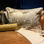 The HomeCentric Decorative Gold 12"x16" (30x40 cm) Oblong Sofa Pillow Case, Faux Leather Beaded Pattern Pillow Cover Sofa, Animal Pattern Modern Style - Animal Bling - Image 5