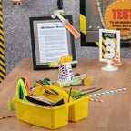 Teacher Created Resources� Yellow Plastic Storage Caddy, Pack of 6 - Image 4
