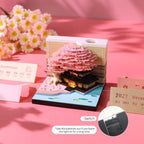 3D Calendar 2027, Desk Time Piece Calendar 2027,Tear-Away 3D Paper Art Notepad w LED Lights,Creative 3D Memo Artsy Pad Calendars, DIY Paper Carving Gift (Marriage Tree-A) - Image 4