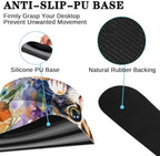 Arttown Keyboard Mouse Pad Set, 4 in 1 Desk Mat Set Cat Floral - Image 5