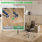 100pointONE Office Chair Mat- 46" x 72" Clear Floor Protector Mat for Rolling Chair, Easy Glide Desk Chair Mat for Hardwood Floor - Image 3