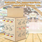 Kigley 4 Sided Rotating Display Stand, Wood Rack, 11.8 x 11.8 x 15.8 Inch - Image 5