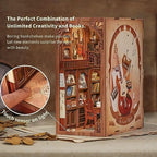 Cutefun Book Nook Kit, DIY Miniature Dollhouse Booknook for Adults - Image 4