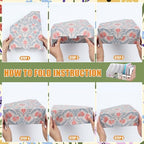 PerKoop 12 Pcs Decorative Magazine File Holders Foldable, Floral - Image 4