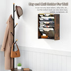 Wall File Organizer,6 Tier Mesh Mail Organizer Wall Mounted,Hanging File Holder,Magazine Rack for Documents,Magazine,Literature,File,Mails,Envelopes - Image 3