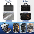 Tamfile Accordion File Organizer, Fireproof Important Document Organizer - Image 3