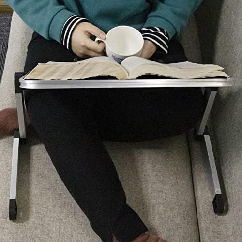 Extra Large Adjustable Book Stand for Bed and Sofa - Multifunctional Laptop Holder With Page Clips, Ergonomic Multi-Height Angles, Portable for Heavy Textbooks and Cooking - Image 6
