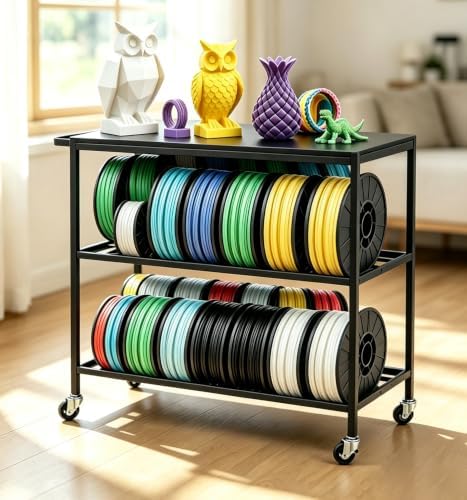3D Printer Stand, Small 3D Printer Table for Organizer Filament Spools - Image 7