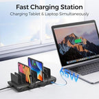 Unitek 10 Port 96W USB C Charging Station with 2X 65W PD, Fast Charger Dock - Image 2