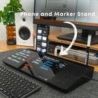 DeskBoard Buddy Desktop Whiteboard + 2 Markers (Black with Wireless Charger) - Image 3