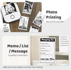 Ponek Mini Sticker Printer - New-Gen T02 Print Pods with 3 Rolls Paper - Image 6