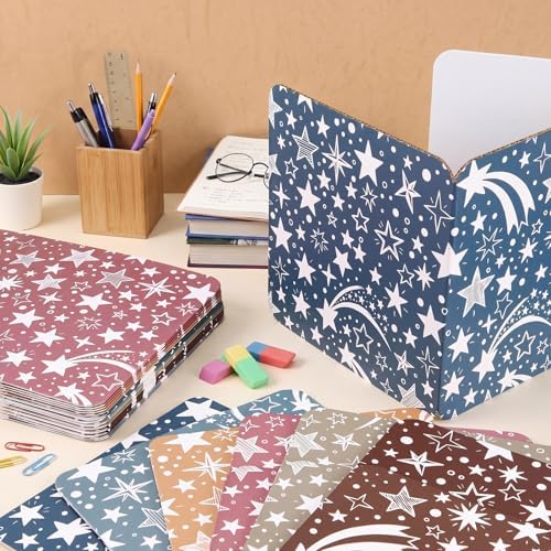 24 Pcs Desk Dividers for Students, Heavy Privacy Boards, Boho - Image 6