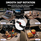 360° Rotating Car Desk Tray for Laptop & Food, Fits Tesla Model Y/3/S - Image 7