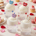 SiliFine 4 PCS Heart Icon Juice Glasses by SiliFine