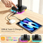 Afaloona RGB Monitor & Laptop Stand with USB Hub, Charging & Data Transfer - Image 3