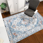 chakme Office Chair Mat for Hardwood Floor, 60"x45" Easy Glide Computer Desk Mat Protector for Rolling Chair Under Desk Rug Nonslip Backing, Machine Wash, (Boho) by CHAKME