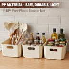 ANMINY Plastic Storage Bins Baskets with Lids, 12-Pack, 2XL+4L+2M+4S - Image 3