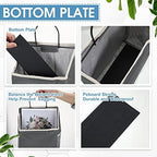 Woanger 12 Pcs Wall Hanging Storage Bag Wall Hanging Organizer Bag Over The Door Closet Basket Containers Bins with Hooks Pockets for Bedroom Bathroom, 15 x 4.3 x 8.7''(Gray) - Image 6