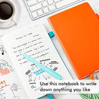 feela Notebooks Journals Bulk, Hardcover Notebook Classic Ruled Journal Set with Pen Holder for School Business Work Travel Writing, with 12 Black Pens, 120 GSM, 5.1”x8.3”, 12 Pack, A5, Solid Colors - Image 4