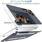 MEEgoodo for M5/M4/M3/M2 MacBook Air 15 inch Case 2026 2025 2024 2023, Case Fit Model (A3448/A3241/A3114/A2941) for MacBook Air 15.3 inch, Golden Lilies - Image 4