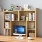 Desk Hutch Dorm,Wooden Desktop Bookshelf,Computer Desktop Storage Hutch,Multipurpose Desktop Hutch, Multi Units Organizer Bookshelf,Desktop Display Rack for Office,Dorm,Home by Unknown