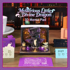 3D Calendar 2027,Time Piece Calendar 2027 With LED Lights,3D Art Calendar Memo Pad,Mysterious Purple Dragon Desktop Decoration,Tear-Away 3D Paper Art Notepad,Christmas Gift,New Year Gift (Mysterious Purple Dragon) - Image 2
