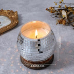 6 PCS Disco Ball Vase, Candle Holder 3.9X3.74 Inch Multifunctional Pencil Cup Disco Flower Vase Centerpieces for Wedding Centerpieces,Birthday,Office,Bedroom Classroom Decor - Image 2