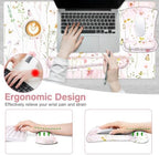 MOSISO Keyboard Mouse Pad Set, 4-in-1 Large Gaming Mouse Pad&Wrist Rest Set - Image 2