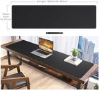 Mydours 59" x 15.7" Oversized PU Leather Desk Mat, Gaming Mouse Pad, Black - Image 2