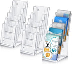 Dunzoom 3 Pcs 5 Tier Pamphlet Display Stand 4.2"x11.3" by Dunzoom