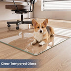 48"x72" Tempered Glass Chair Mat for Carpet - Image 3